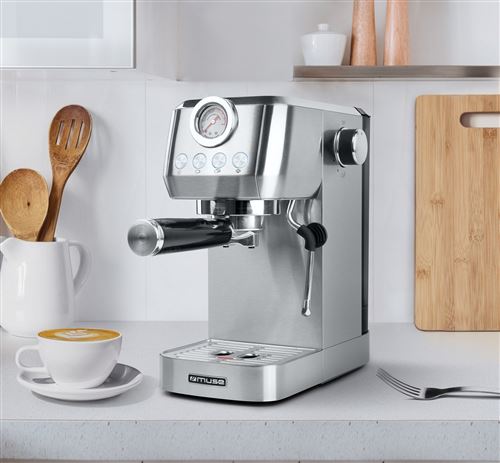 MUSE MS-250 EM Espressomaschine – 1350 W – Edelstahl / Inox – Bild 2