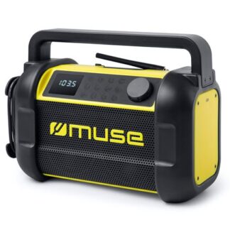 MUSE M-928 BTY Jobsite Radio – Baustellenradio mit Bluetooth – Schwarz/Gelb