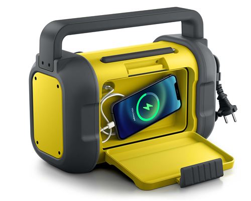MUSE M-928 BTY Jobsite Radio – Baustellenradio mit Bluetooth – Schwarz/Gelb – Bild 2