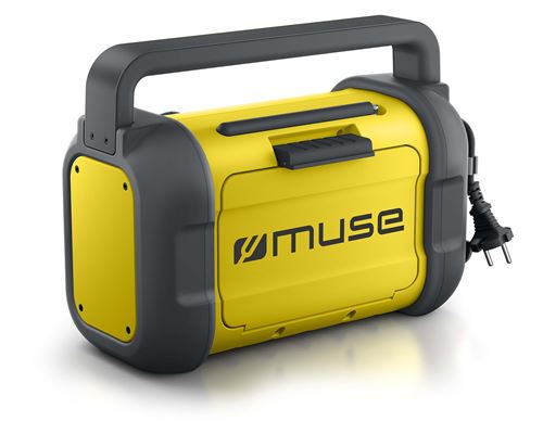 MUSE M-928 BTY Jobsite Radio – Baustellenradio mit Bluetooth – Schwarz/Gelb – Bild 3