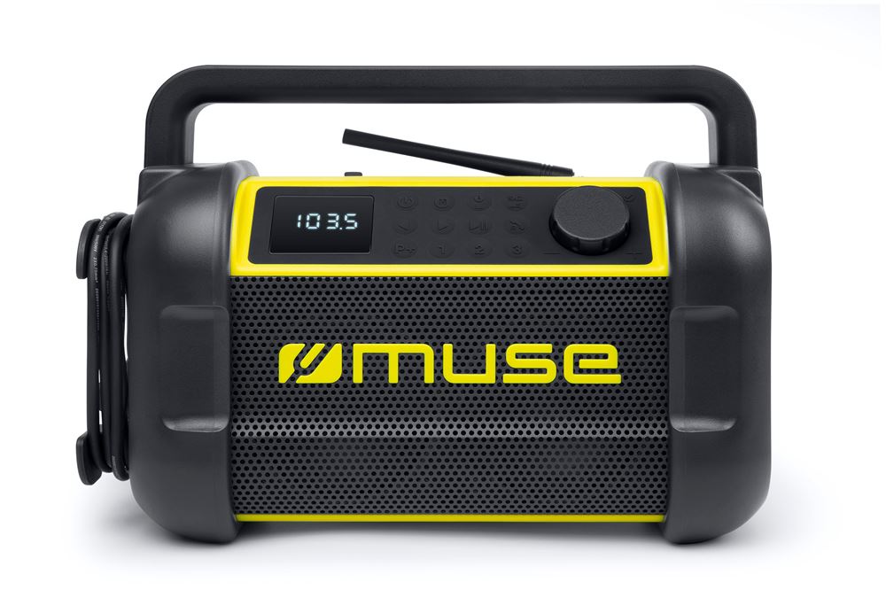 MUSE M-928 BTY Jobsite Radio – Baustellenradio mit Bluetooth – Schwarz/Gelb – Bild 5
