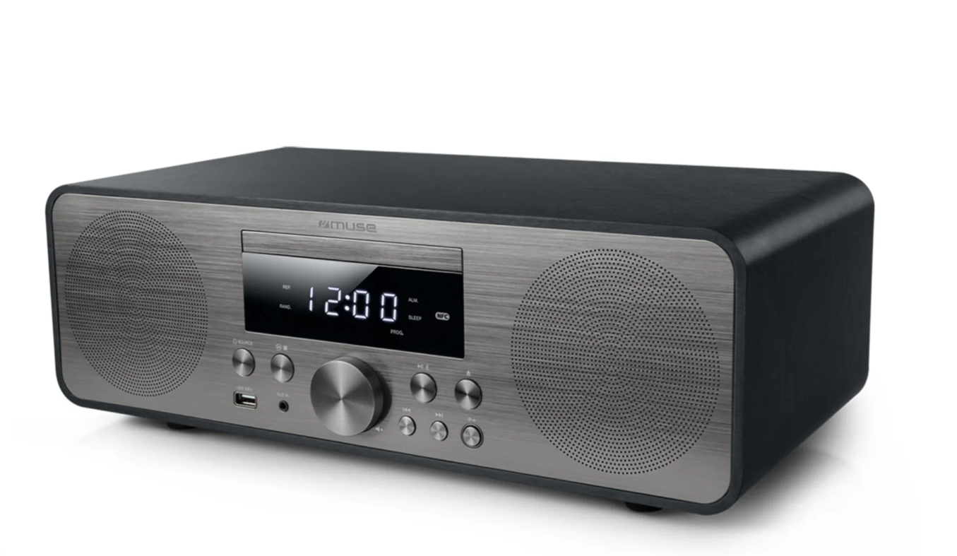 MUSE M-880 BTC – Design Bluetooth Stereoanlage mit CD-Player – 80 W – Schwarz