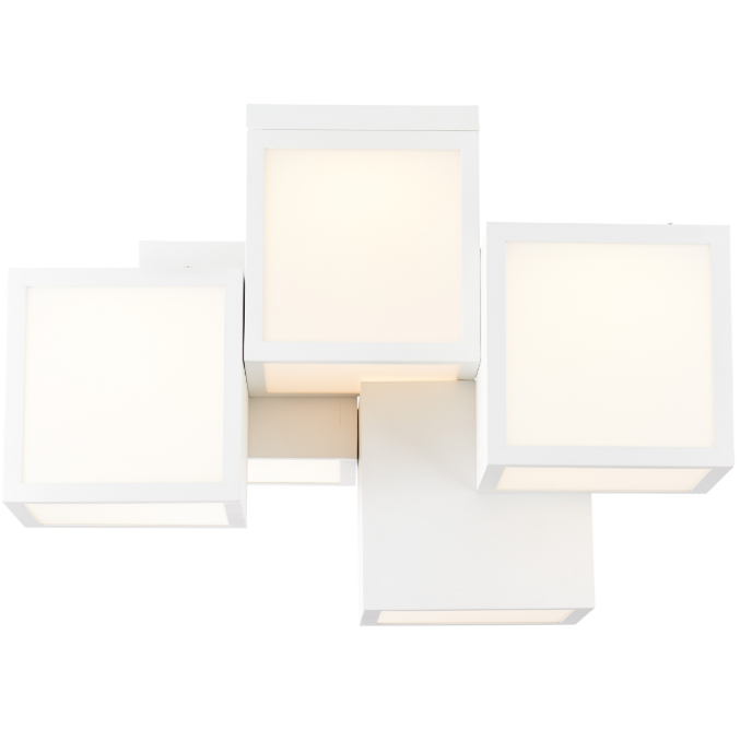 Brilliant Cubix LED Deckenleuchte 5-flammig - weiß - G97179/05