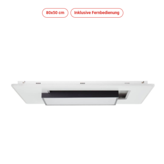 Brilliant Hutson LED Deckenleuchte 80x50 cm - schwarz / weiß - G99588/75