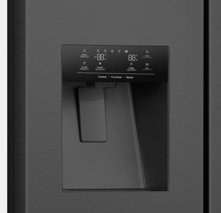 Hisense Total NoFrost Side-by-Side schwarz mit Wasseranschluss RS 9P 628 GPFE *E* – Bild 5