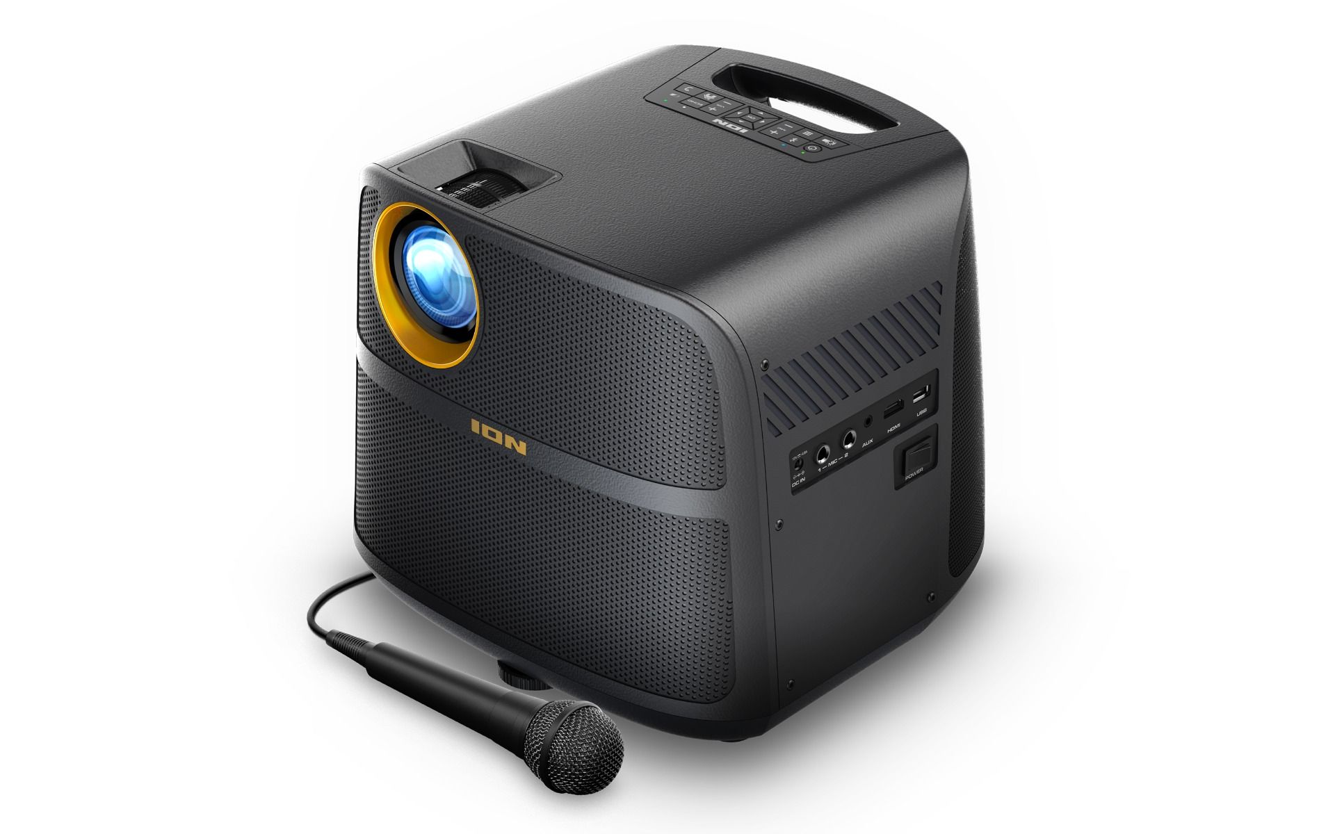 ION Audio Projector Max HD – Tragbarer HD-Projektor mit Bluetooth-Lautsprecher – Bild 3