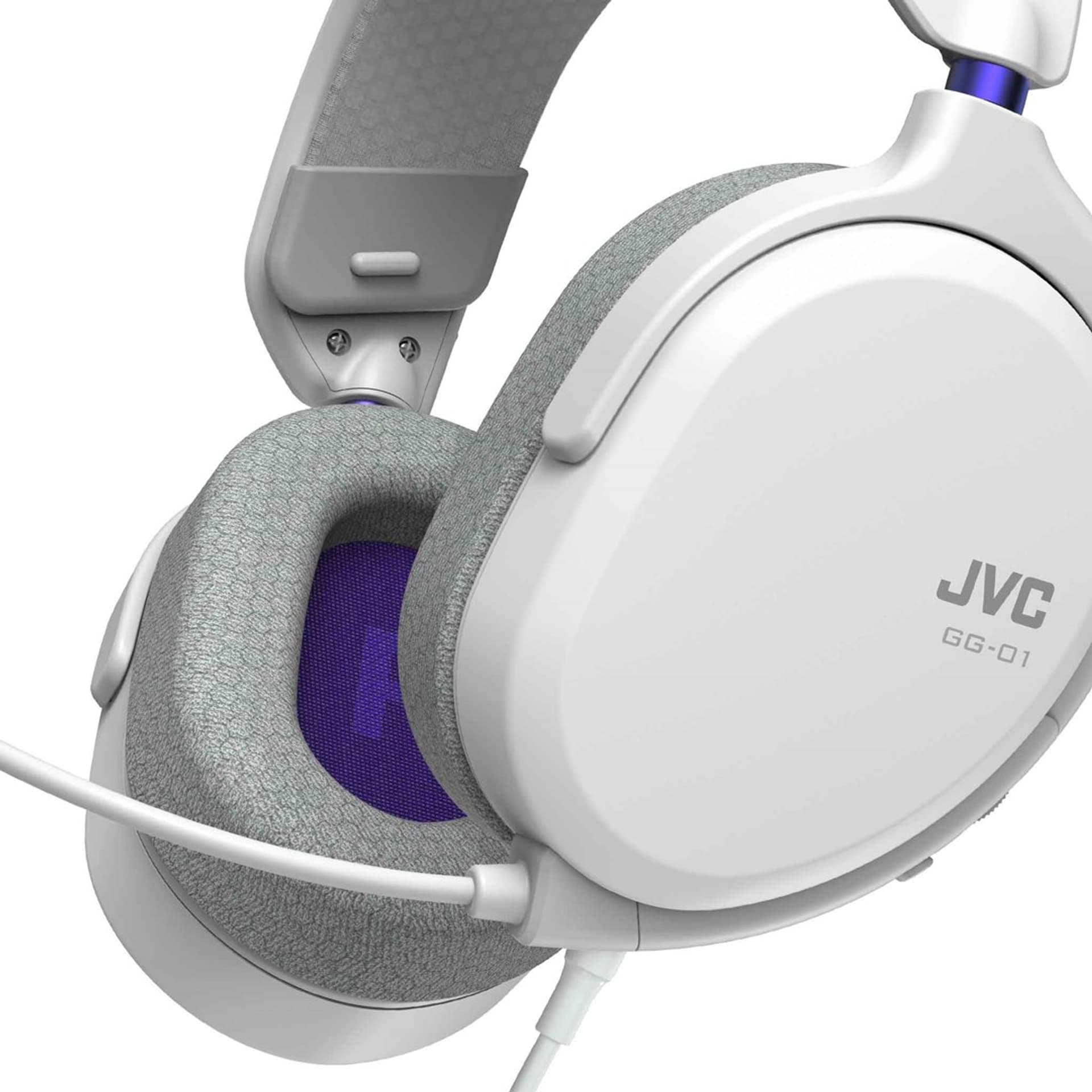 JVC GG-01HQ Kabelgebundenes Gaming-Headset – Weiss – Bild 2