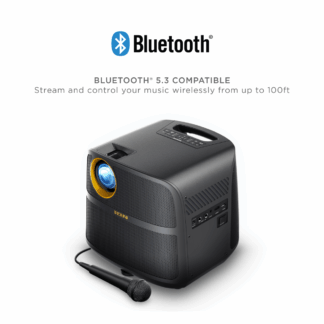 ION Audio Projector Max HD – Tragbarer HD-Projektor mit Bluetooth-Lautsprecher
