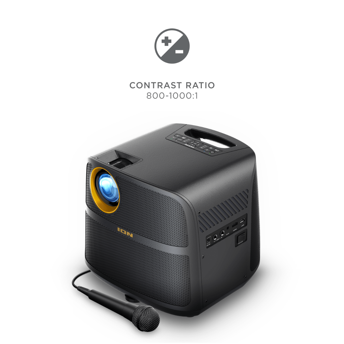 ION Audio Projector Max HD – Tragbarer HD-Projektor mit Bluetooth-Lautsprecher – Bild 10