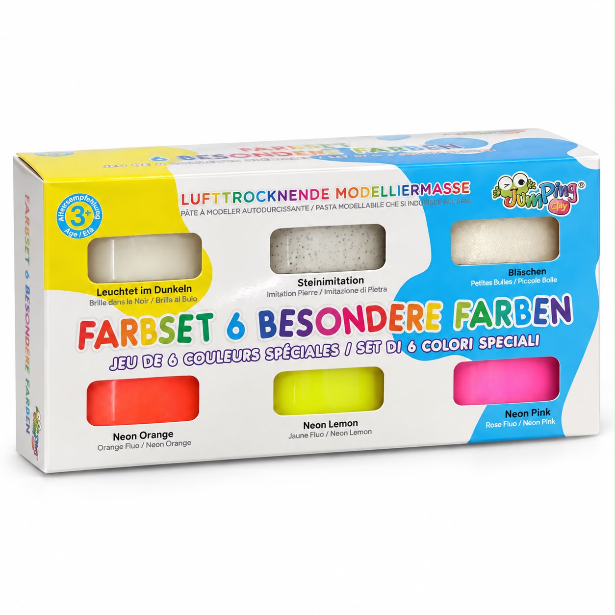 Jumping Clay Farbset – 6 besondere Farben