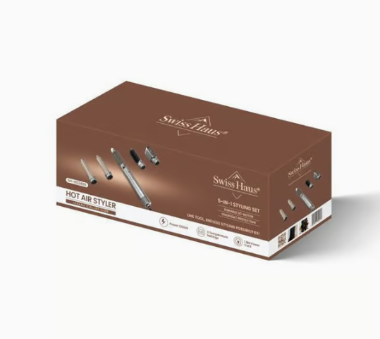 Swiss Haus 5-in-1 Warmluftbürste „Lugano Collection“ 1200 W – Crème SH-HS2405